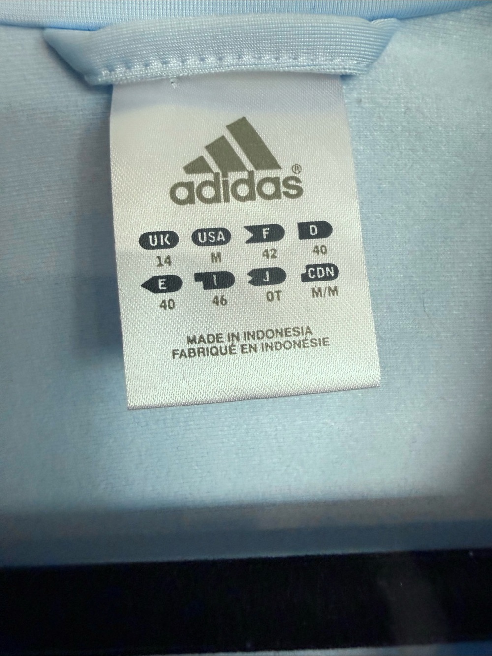 ADIDAS Vintage 2007 Y2K 3-Stripe Full Zip Track Jacket - Light Blue - Med - EUC - Picture 6 of 8